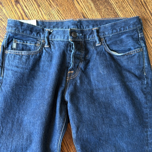 Abercrombie & Fitch Men’s Denim Jeans Straight Leg W36 L32 Dark Wash Classic - Picture 2 of 8